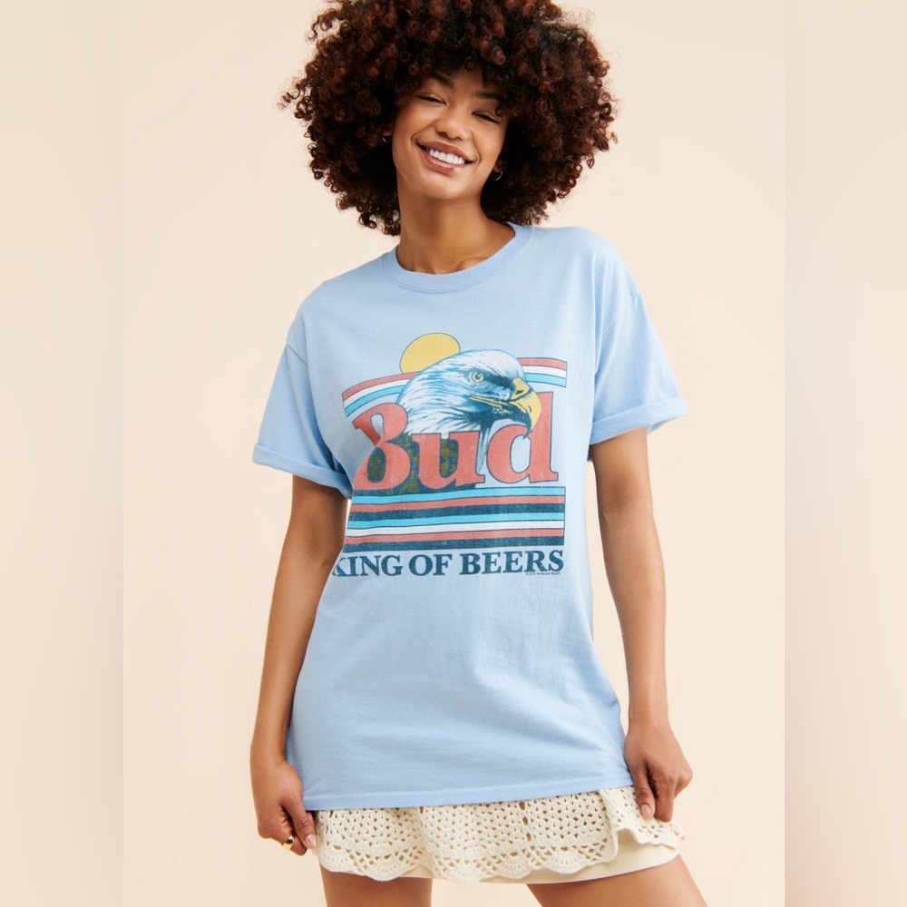 Junk Food Clothing Budweiser Eagle Tee NWT Size XS $50
